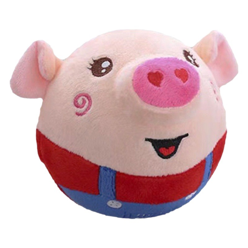 Tiktok transfronteriza Venta caliente mismo estilo saltando cerdo juguete bebé niños coax bebé artefacto saltar bola aprendizaje hablando juguete