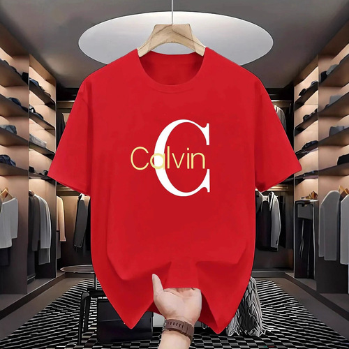 Men's Short Sleeve T-Shirt 2025 Summer Trendy Brand Men's T-shirt American Style Men's Crew Neck Loose Short Sleeve Top