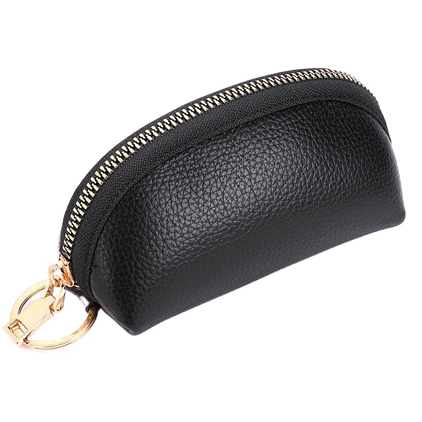 Key Bag Men's Car Key Bag Large Capacity Multifunctional Soft Leather Women's Coin Bag Small Wallet Mini
