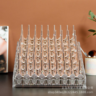 Nail Polish display rack acrylic plastic transparent rack nail shop display rack cosmetics storage rack screw-free