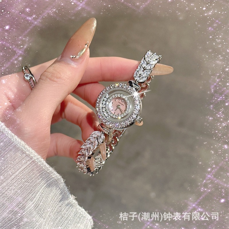 梅洛诗手表女轻奢小众女士女款手链表2025新款腕表时尚镶钻防水|undefined
