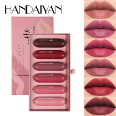 HANDAIYAN cross-border lipstick set recorder-shaped lipstick women's long-lasting moisturizing lip gloss wholesale
