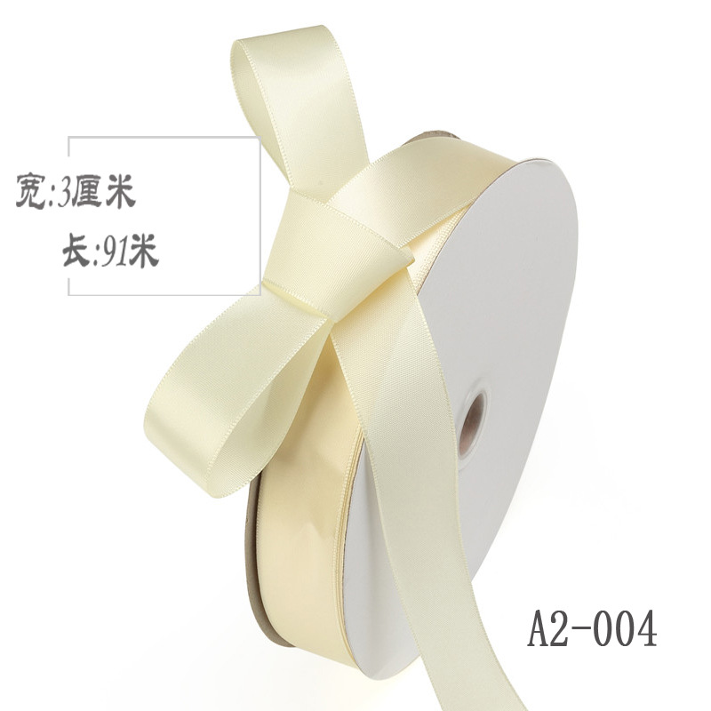 3cm cinta de poliéster arco diy cinta boda fresco ramo de la torta caja de regalo embalaje ropa accesorios color cinta de seda