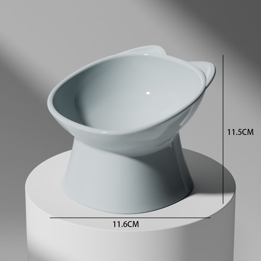 Cuello para gatos original de Hawo Cuenco para gatos Macaron Cuenco para patas de elefante de gran calibre Cuenco para gatos Cuenco para mascotas de plástico alto