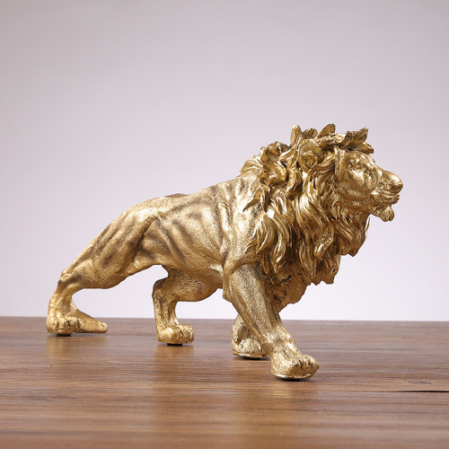 Chinese style atmospheric lion resin ornaments home office wine cabinet bookcase TV cabinet model room decoration decoration