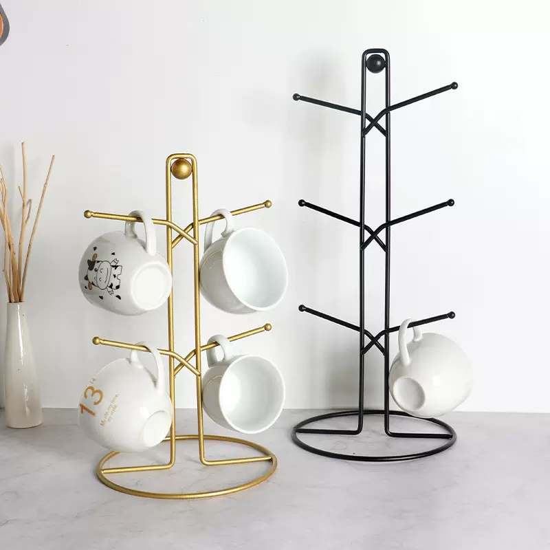 创意客厅家用杯架杯托挂式茶杯架喝水杯子挂架马克杯咖啡杯置物架