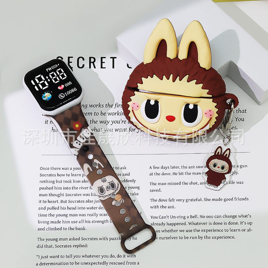 Source Manufacturer Supports Odm Customization Link, Suitable for Printed Cartoon Watch Straps, Color Printed Sports Wrist Electronic Watches