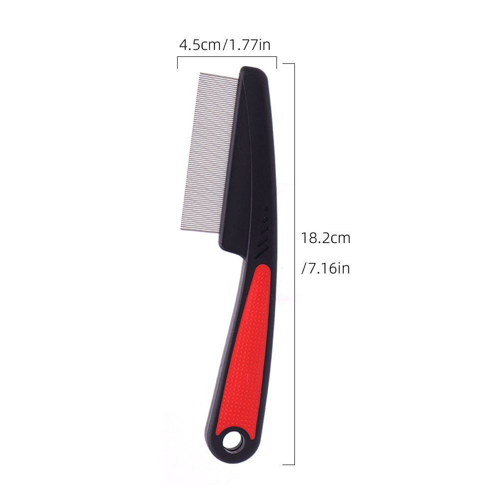 Peine para mascotas, peine, peine para gatos y perros, peine especial, peine para pulgas, limpieza, pulgas, piojos, peine de dientes densos