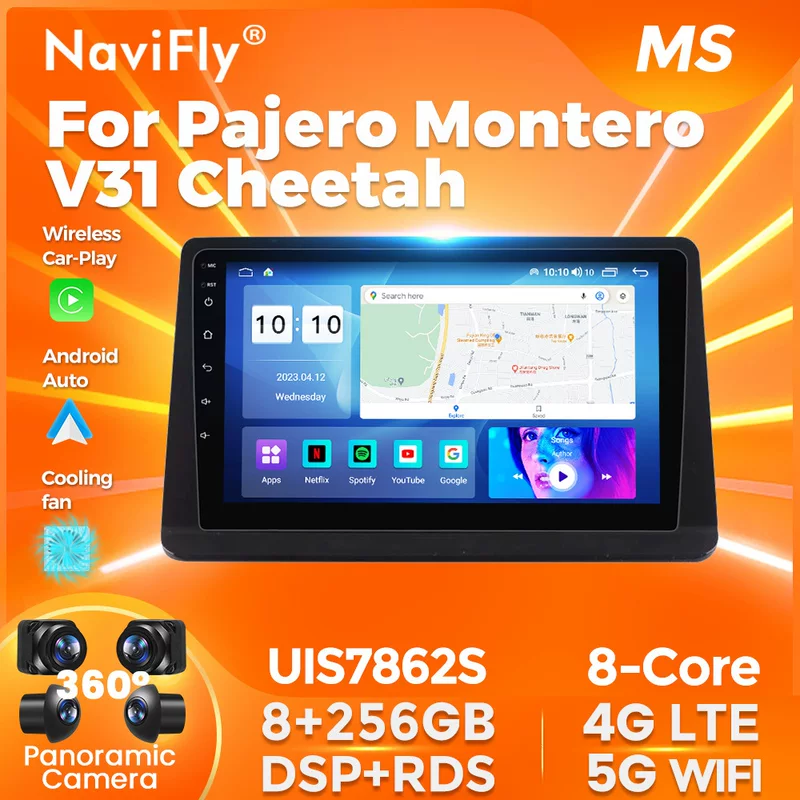 Подходит для Mitsubishi Cheetah KingBox — Android мультимедиа с Bluetooth, экран навигации CarPlay заднего вида