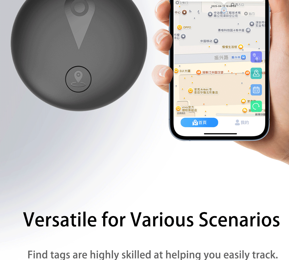 Factory Direct Android HarmonyOS iOS Universal Positioning AirTag Elderly Children Car Pet Anti-Loss Tracker