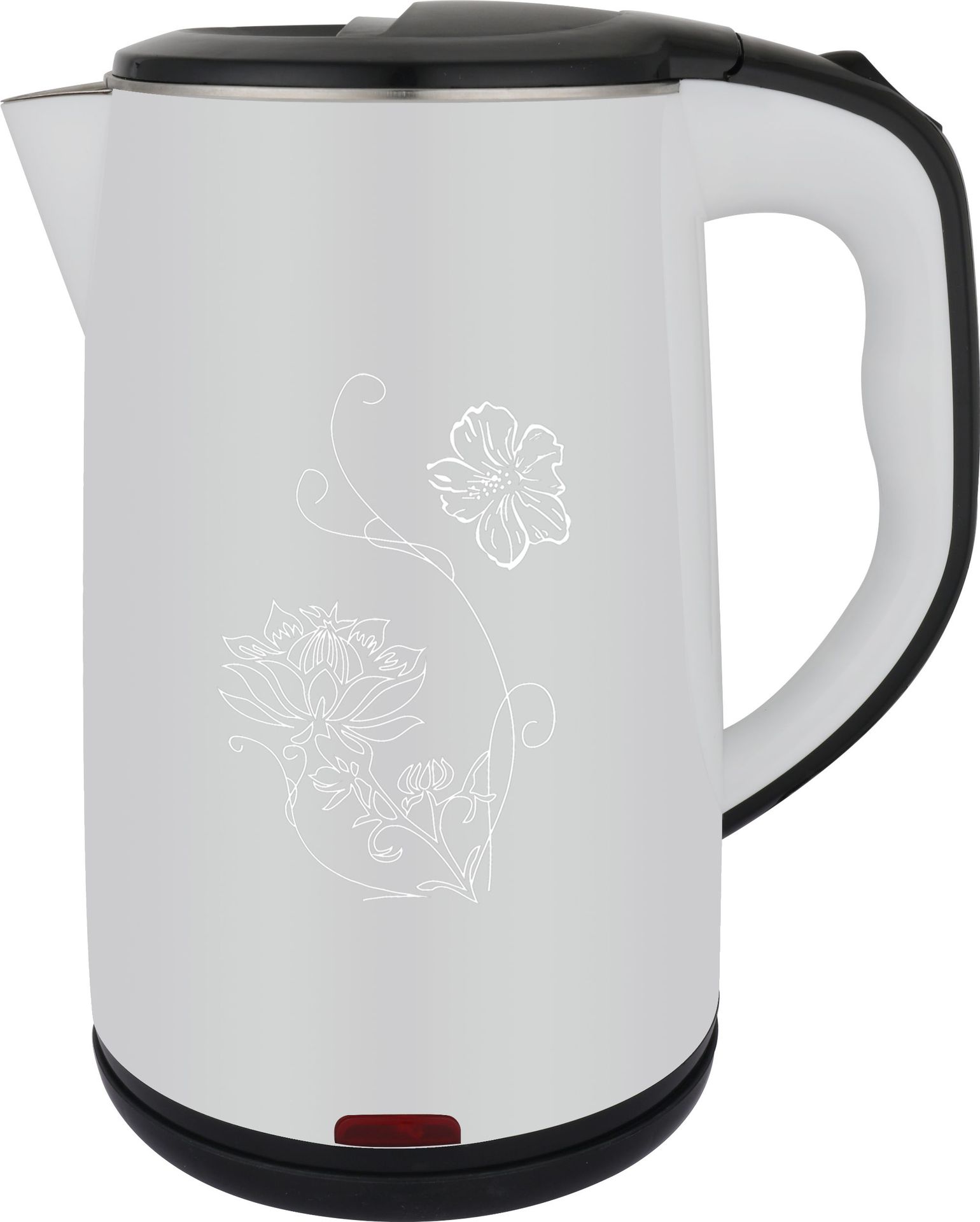 大口包胶白配黑印花