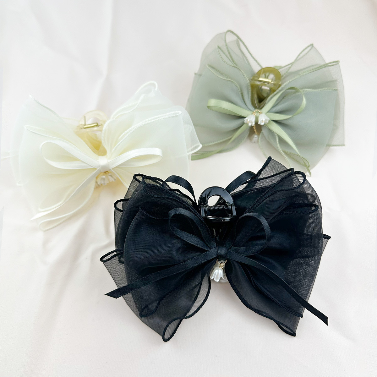 [GeLin Original] Suzuki Orchid Pendant Advanced Grasping Clip Hairpin Bow Shark Clip Yiwu Accessories