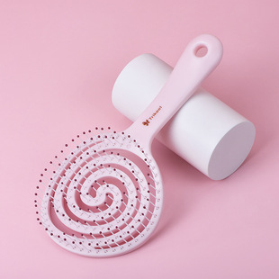 Chuanqier Hollow-Out Styling Massage Comb, New Hairbrush for Smoothing Hair, Volumizing Comb for Curly Hair, Plastic Paddle Brush for Beauty
