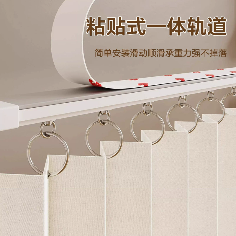 Printed Dust-Proof Wardrobe Curtain, Folding Solid-Color Panels, Magnetic Suction, Multiple Widths & Lengths