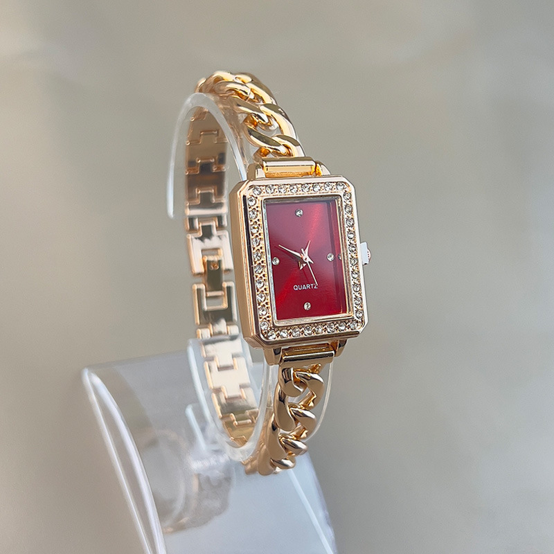 50g Weight Ordinary Glass Mirror Material Alloy Strap Material Watch Classification Pointer Display Type Single Folding Buckle Buckle Style Rectangle Dial Shape Daily Occasion Quartz Movement Geometric Pattern Women's Gender Simple Style Style Simple Style Geometric Single Folding Buckle Quartz Women's Watches 23