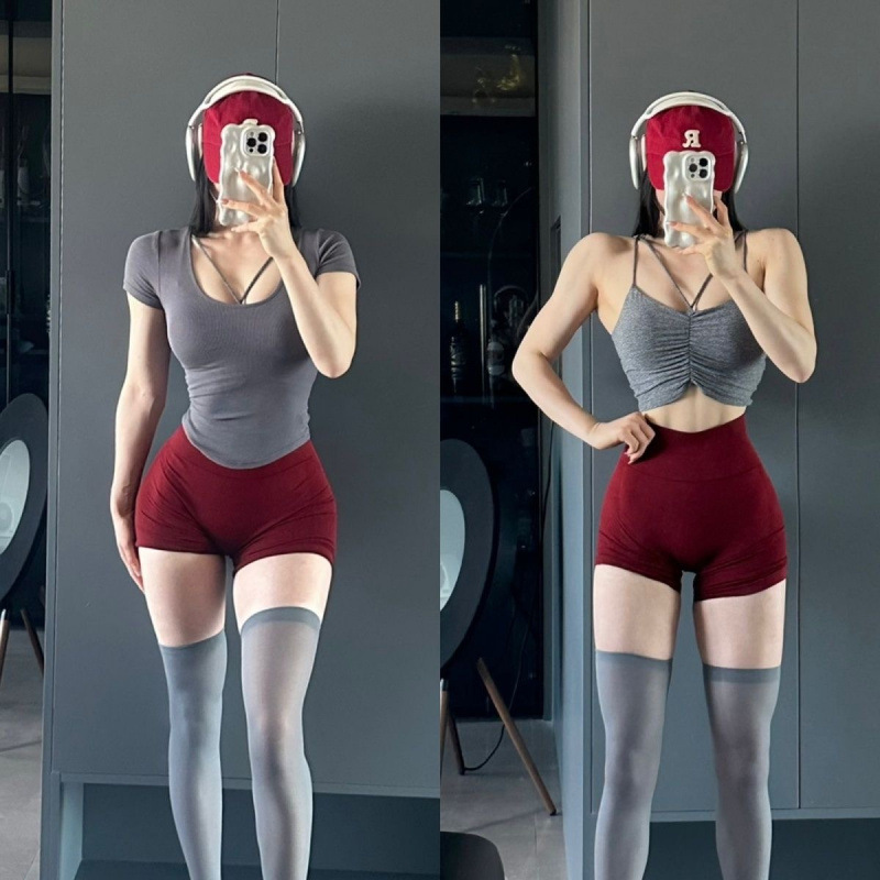 Hot Girl Fitness Honey Peach Pantalones elásticos de cintura alta abdominal ajustados elásticos para correr pantalones cortos de yoga rápidos