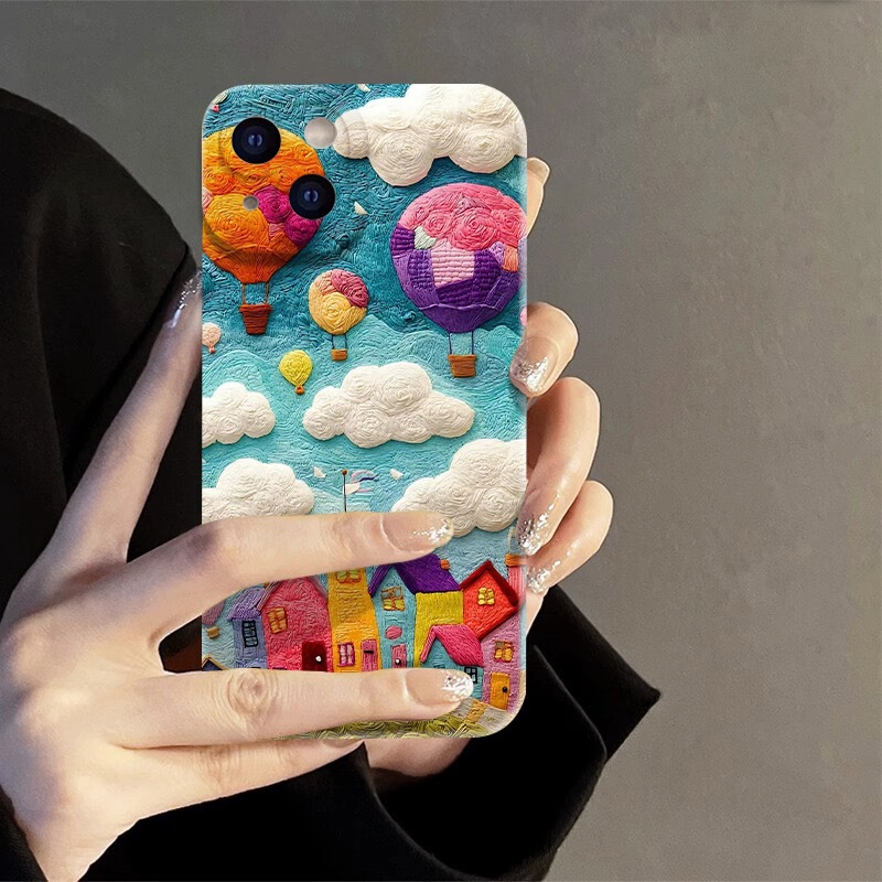 Mini Colorful Castle Suitable for Apple 17Promax Mobile Phone Case Iphone16 Fun 14 Niche 13 Classy