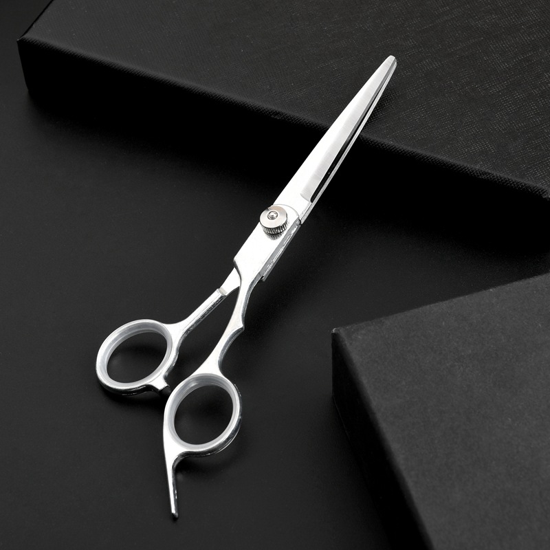 Suministro de fábrica tijeras divididas tijeras de pelo de acero inoxidable herramientas para el cabello tijeras planas de 6 pulgadas tijeras de dientes traje combinado