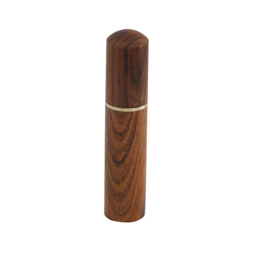 Toothpick box portable storage brass wooden needle cylinder sandalwood toothpick tube home embroidery tube craft gift ornaments