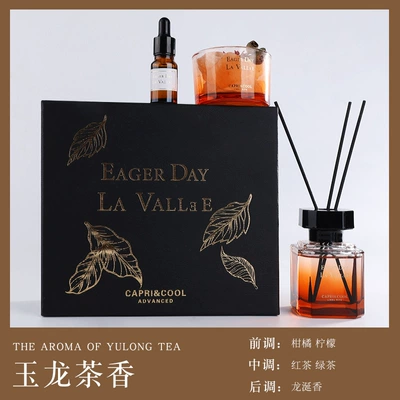 Year Car Fragrance Light Luxury: Car Perfume Aromatherapy - jade-dragon-tea-fragrance-gift-box