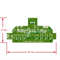 3D волшебный цветной ночник PCBA и чип дизайн и разработка бесплатное программное обеспечение для разработки прямых продаж с фабрики