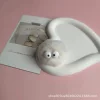 6 cm beige white ball