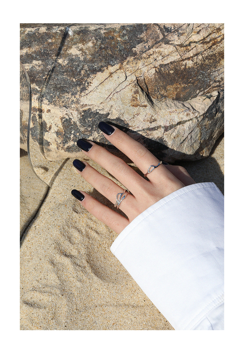 Fashion Geometric Sterling Silver Plating Open Ring 1 Piece