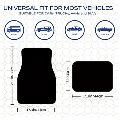 Universal Foot Pad Floor Mat Carpet Four-Piece Set