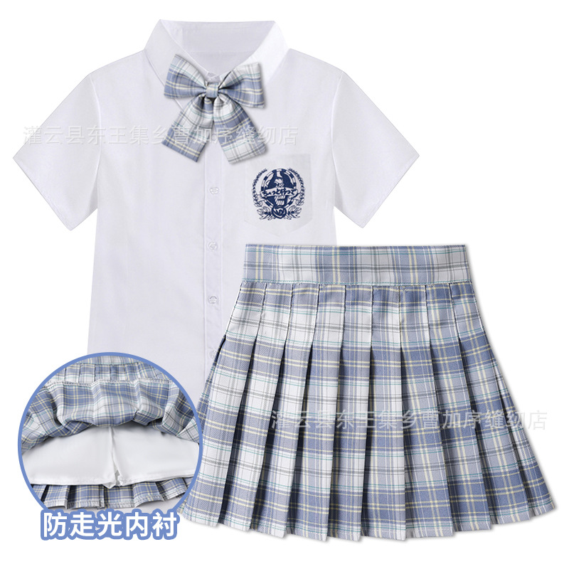 Skirt, mini-skirt, sleeves, set