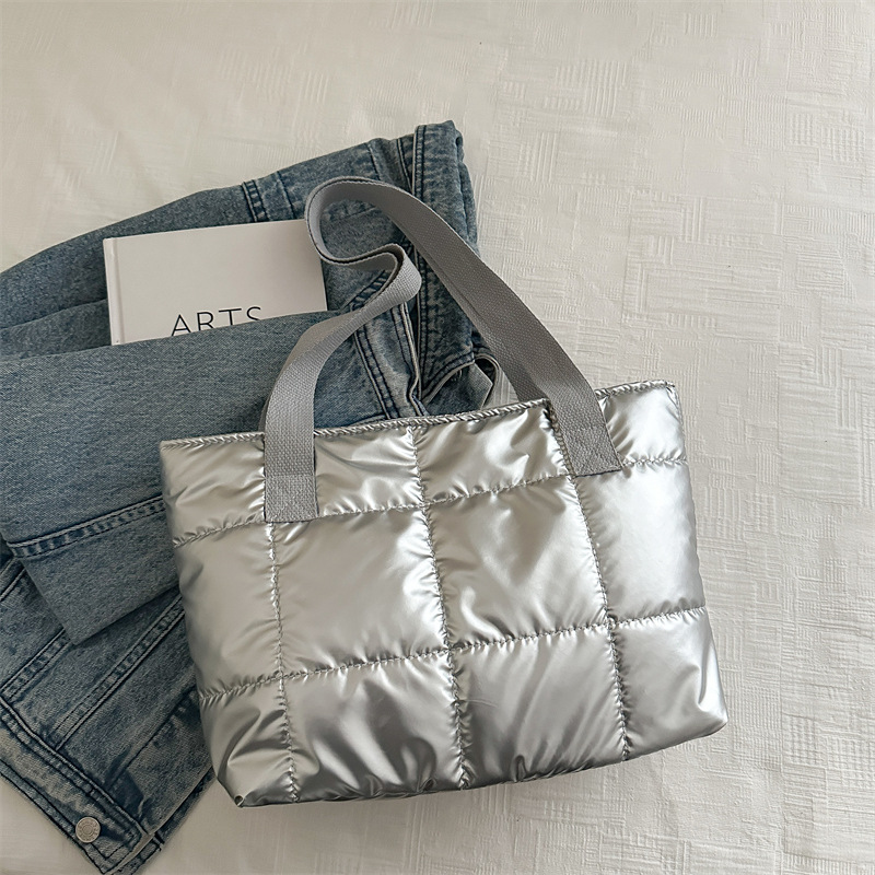 2024 nuevo bolso de moda bolso de mujer bolso de algodón espacial coreano bolso de hombro bolso de mano bolso de invierno bolso de tote