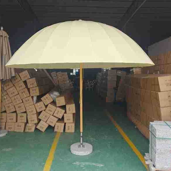 Paraguas al aire libre redondas gran paraguas comerciales al aire libre paraguas de jardín chino protector solar