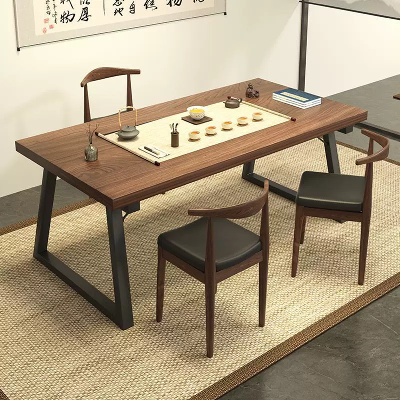 Большой чайный столик и стул, комбинированный домашний журнальный столик для гостиной, новый чайный столик, один стол, пять стульев, офисный балконный чайный столик