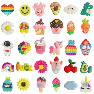 Cartoon Cute High Sense Cave Shoes Shoes Accessories DIY Cave Shoes Shoes Flower PVC Soft Rubber Shoes Accessories Shoes Decoration