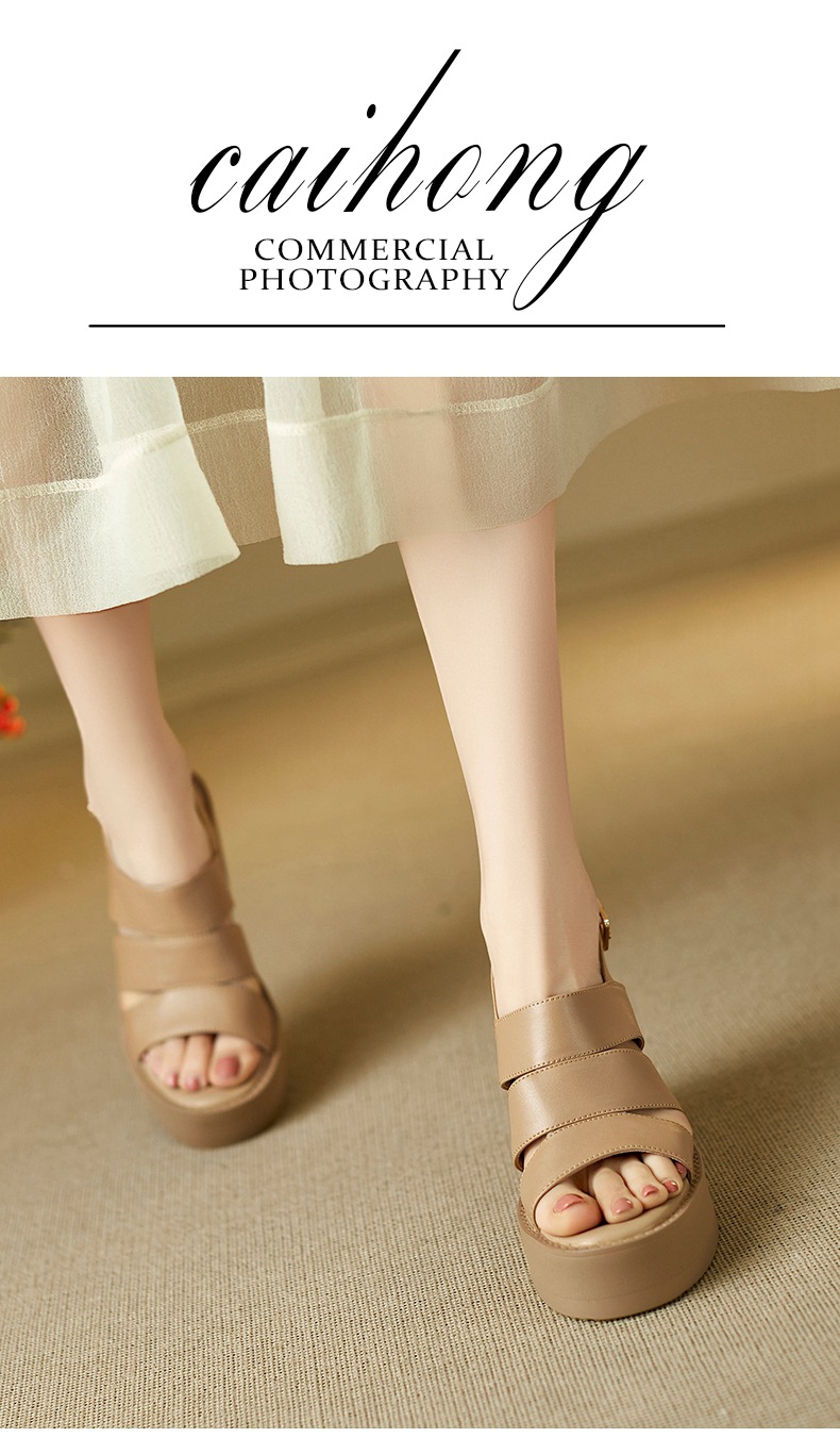Sandal nữ mũi nhọn gót xuồng đế dày phong cách La Mã quai một dây — đen chi tiết 2