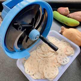 商用串串水果切片手动薯片土豆柠檬红薯莲藕片蔬菜超薄切片机