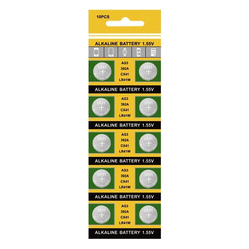 Батарея кнопки AG3 LR41 детектор денег светоизлучающая игрушка свеча Ушная ложка Кнопка батарея 392 батарея для часов