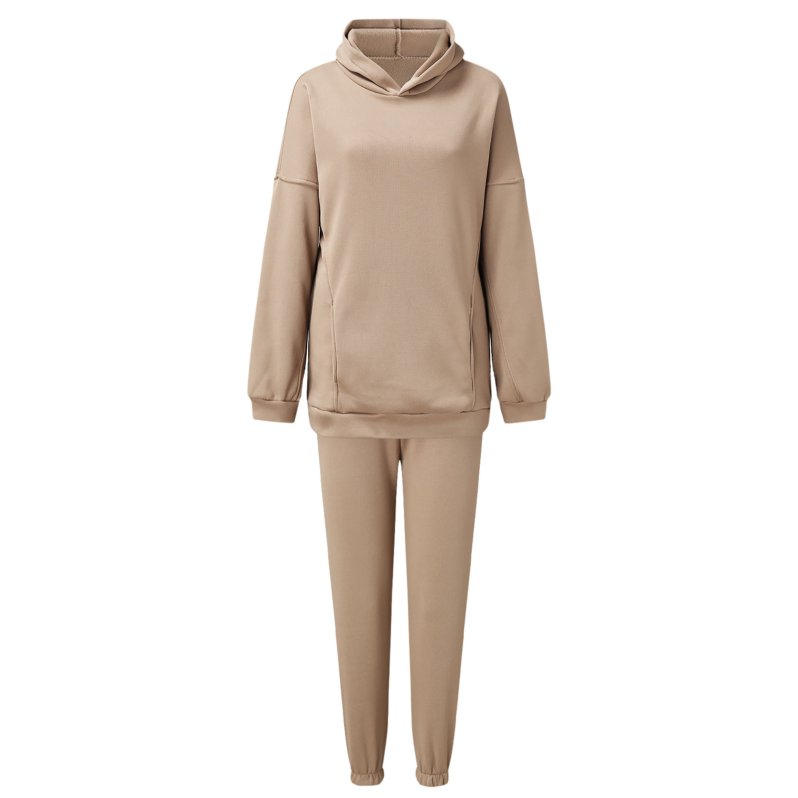 Women's Sweatshirt Suit Fleece-lined Two-piece Set For Women_voghion.com