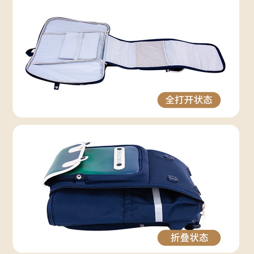 New children's backpack for boys and girls, suitable for first to sixth graders, 3D lightweight and waterproof, double shoulder backpack for reducing burden