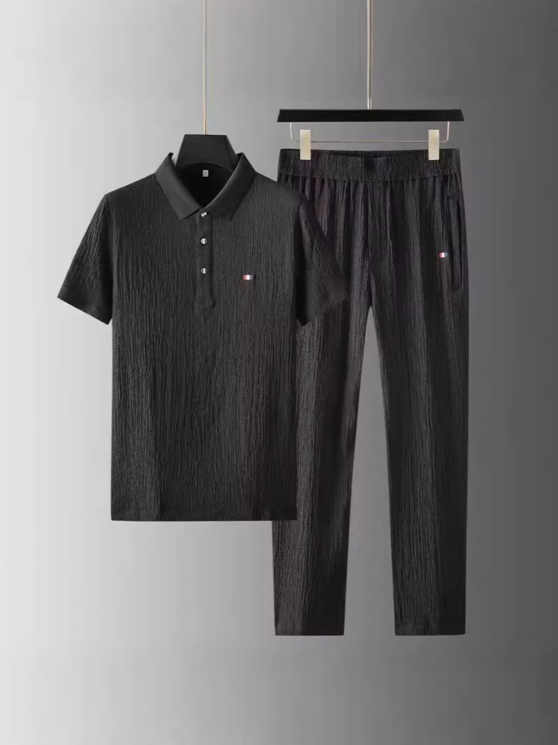 Summer men's suit men's full set of a set of casual two-piece 2025 new summer thin lapel trend 5