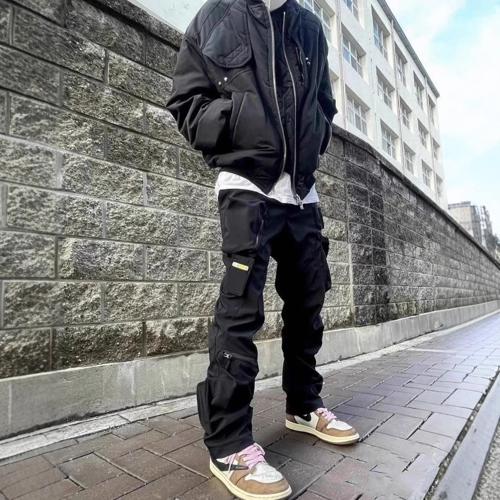 Undermycar Velcro deconstrucción función acolchada Vibe multi-Bolsillo de algodón acolchado traje de vuelo traje de la chaqueta UMC