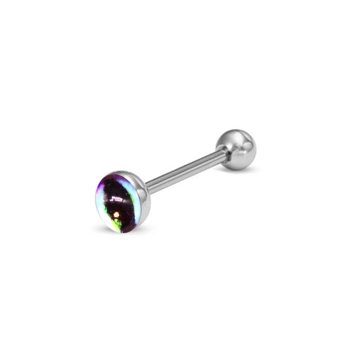 Gaibei European and American cross-border multi-color tongue nails, eye tongue nails, ox-eye tongue ornaments, stainless steel jewelry, tongue nails, piercing jewelry factory