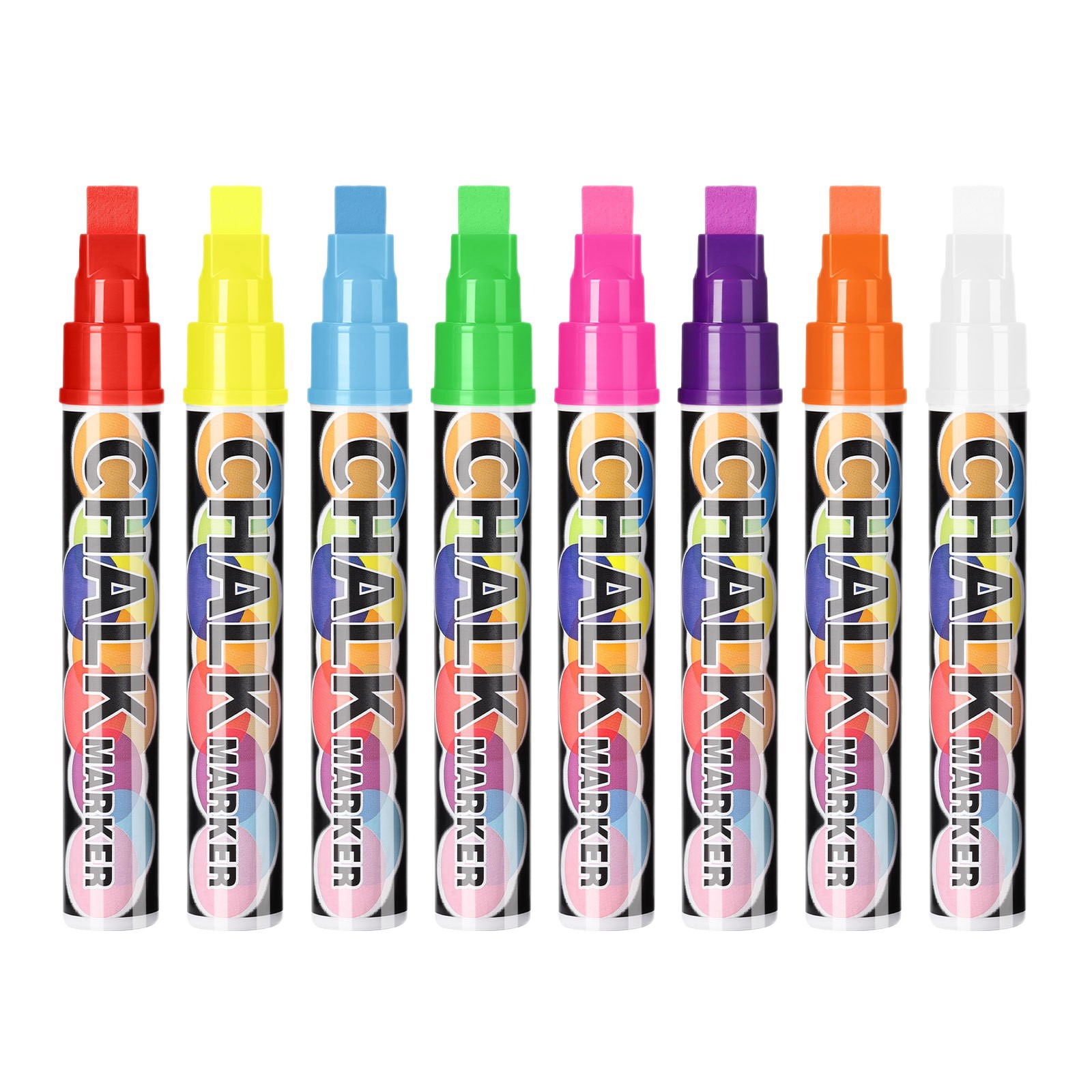 Somic 8 colores tiza líquida 10mm pluma de panel de luz pluma de vidrio de pizarra borrable pluma especial de panel fluorescente LED de color