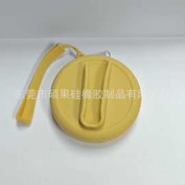 硅胶包圆形零钱包 纯色耳机数据线口红收纳包便携拉链钥匙包现货