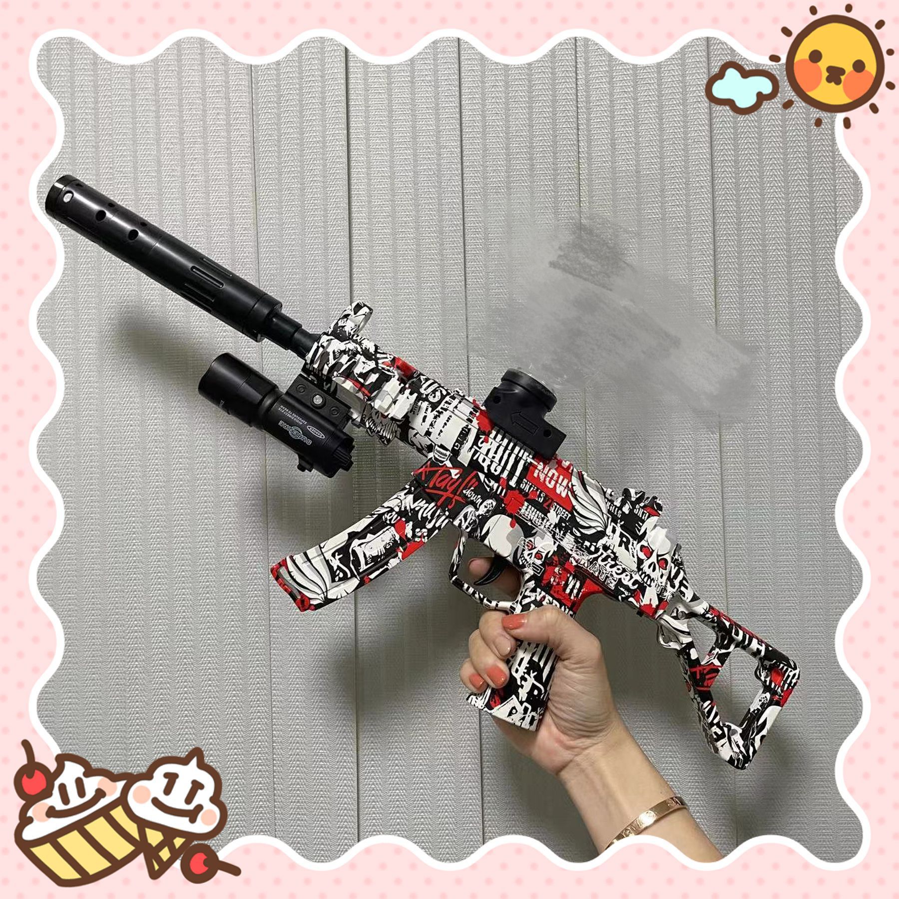 Amazon gel blaster pistolas de bala blanda juguetes MP5K para niños juguetes de agua eléctricos para niños transfronterizos