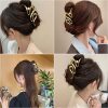 Small design big advanced hairgrip, crab pin from pearl, shark, 2023 collection, high-quality style