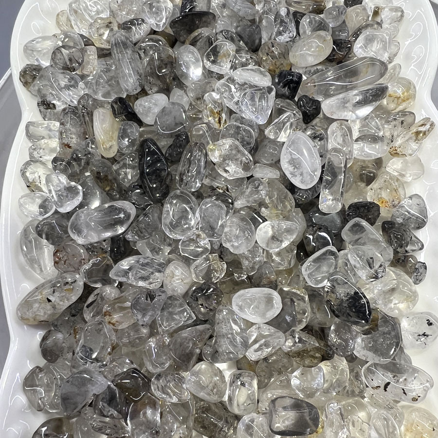 100 tipos de piedra triturada de 7 - 9mm cristal natural jade ágata espécimen de piedra preciosa marco de fotos transfronterizo mano suministro Amazon