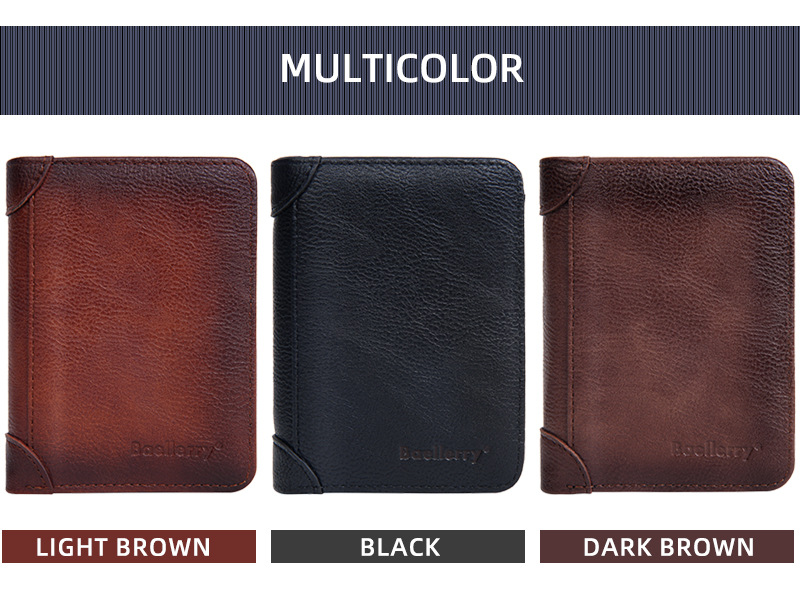 69g Weight Polyester Lining Material Zipper Closure Type Small Wallets Bags Type 1 Piece Quantity Daily Occasion Pu Leather Material Solid Color Pattern All Seasons Season Men's Gender Sewing Thread Design Business Style Square Shape Men's Solid Color Pu Leather Zipper Small Wallets 5