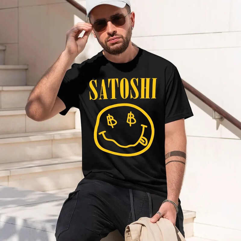 Aspear Interesting Satoshi Yellow Face 2026 New Men's Short-Sleeve Round Neck T-Shirt Classic Casual Multi-Color S Aspear Interesting Satoshi Yellow Face 2026 New Men's Short-Sleeve Round Neck T-Shirt Classic Casual Multi-Color S
