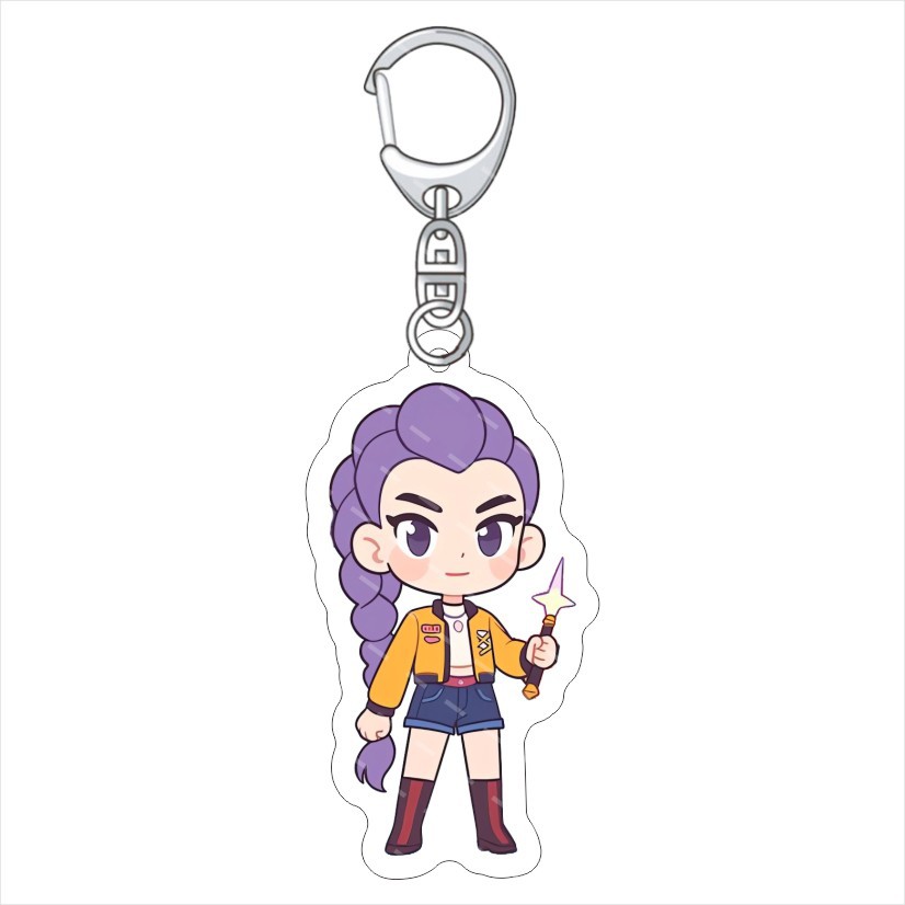 K-POP: Caza Brujas Colgante acrílico KPop Demon Hunters Keychain acrílico