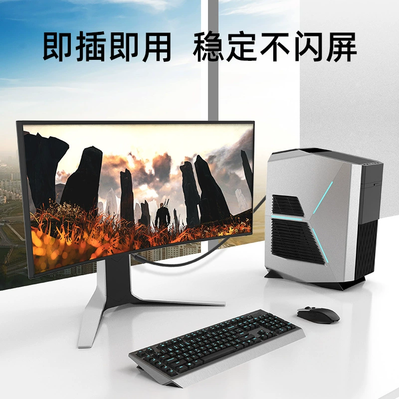 HDMI видеокабель данных для видео,_display, маленький зеленый мужской к мужскому, удлинение, подключение к компьютеру Акхихабара, позолоченный сигнал, чистая медь